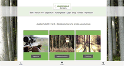 Desktop Screenshot of jagdschule-drhartl.com
